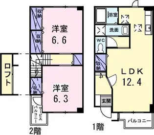フリーデン3【1階】の間取り