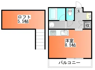 コートアネックスR-1【2階】の間取り
