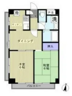 南町マンション【3階】の間取り