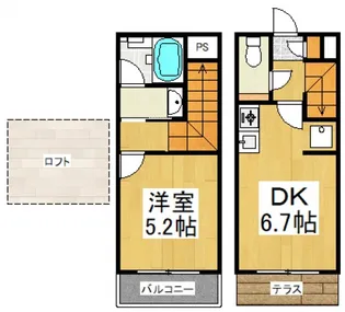 メゾンドアズ・Az【1階】の間取り