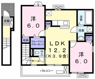 グランデュール【2階】の間取り