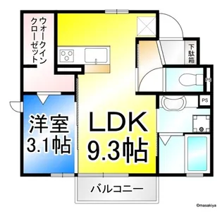 CASA日和 III【1階】の間取り