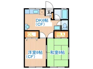 アーバンライフ鹿野【2階】の間取り