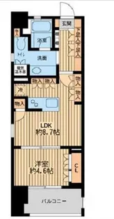 ニューシティアパートメンツ芝公園【8階】の間取り