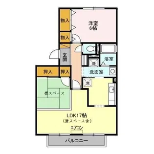 エーデルハイムB【2階】の間取り