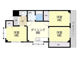瑞ケ丘ハイツ【2階】の間取り