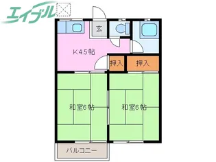 田中ハイツ【2階】の間取り