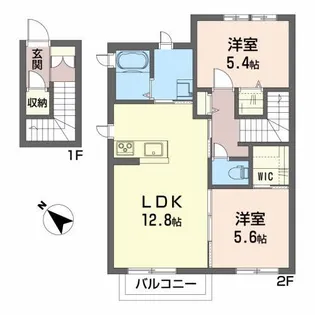 シャーメゾン西町【2階】の間取り