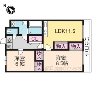 VillaFelice【2階】の間取り