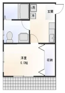 ハイツロングアイランド【1階】の間取り