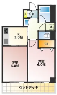 アビタシオン桜台【1階】の間取り