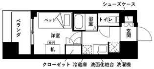 【食事付】レジディア仙台支倉【6階】の間取り