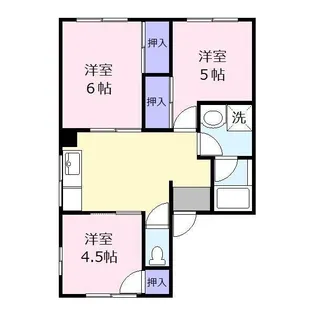 ハイム北芹川【2階】の間取り