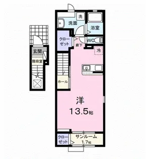 レンジ 雄町【2階】の間取り
