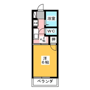 エスティーム西岩田【2階】の間取り