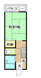 びんごハイツII【3階】の間取り