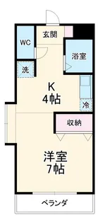 シャトレ旭【1階】の間取り