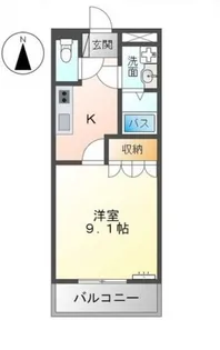 ルミナスハイム遠藤【2階】の間取り