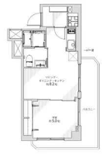 大山ダイヤモンドマンション【8階】の間取り