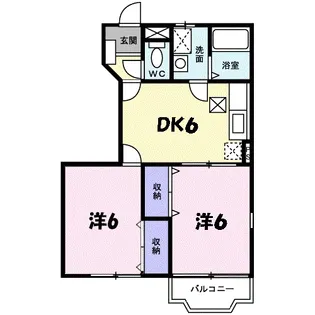 エレガントII【1階】の間取り
