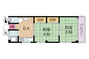山口コーポ【3階】の間取り