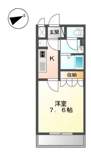 サンフィットあけぼの【1階】の間取り