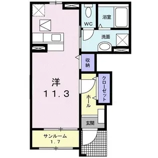 Nursery【1階】の間取り