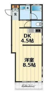 コーポヤマムラ【2階】の間取り