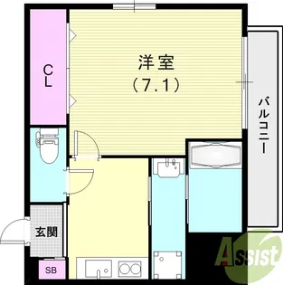 アミュレット【1階】の間取り