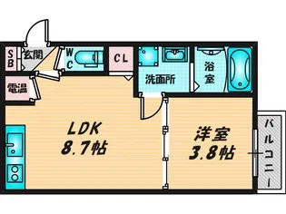 F asecia Boehm【3階】の間取り
