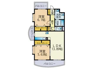 ベルニーオ【3階】の間取り