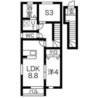 タイジュエン(大鷲苑)【2階】の間取り