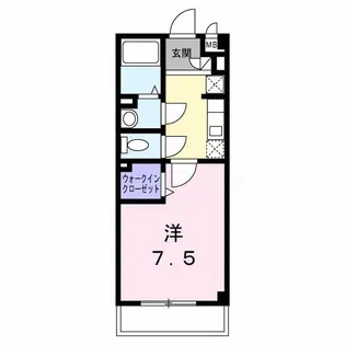 アミューズ千代【2階】の間取り