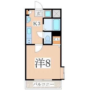 ガーデンハウス【3階】の間取り