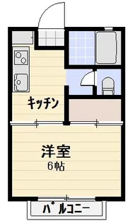 白石コーポ【1階】の間取り