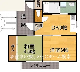コーポ宮田2【4階】の間取り
