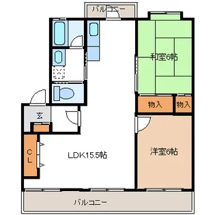 静岡県浜松市中央区西伊場町【マンション】の間取り