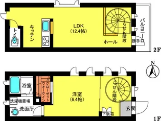 サンフラットIII【1階】の間取り