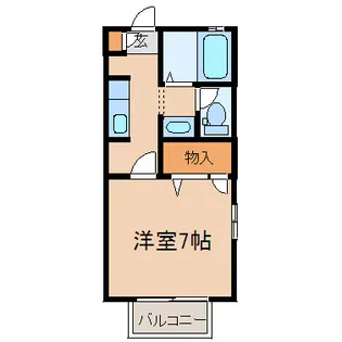イーストワンプレイス【1階】の間取り