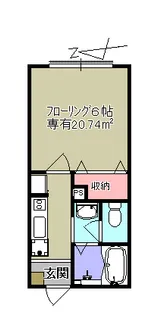エトランゼ【1階】の間取り