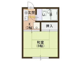 本町ハイツ【2階】の間取り