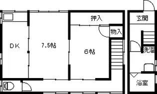 小竹アパートの間取り