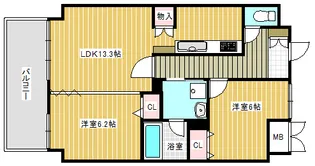 スカイヒルズST【6階】の間取り