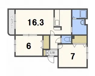 ローズヴィレッジ【2階】の間取り
