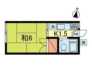 梅田荘【1階】の間取り