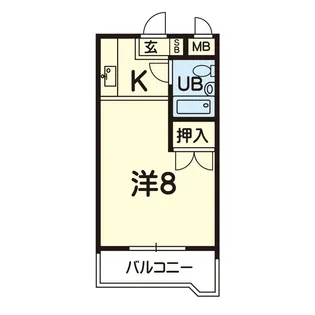 1Kの間取り画像