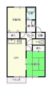 ベルコラーイン【2階】の間取り