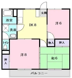 黒沢マンション【2階】の間取り