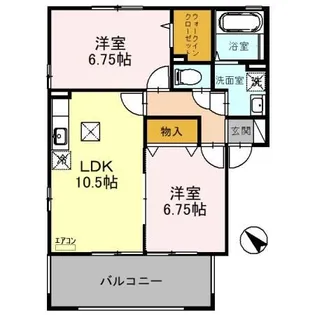 サンテラス【1階】の間取り