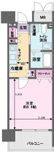 アーバンヴィレッジ学園南【4階】の間取り